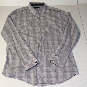 Buckle Black Athletic Fit Men’s XXL Long Sleeve Button Up Shirt